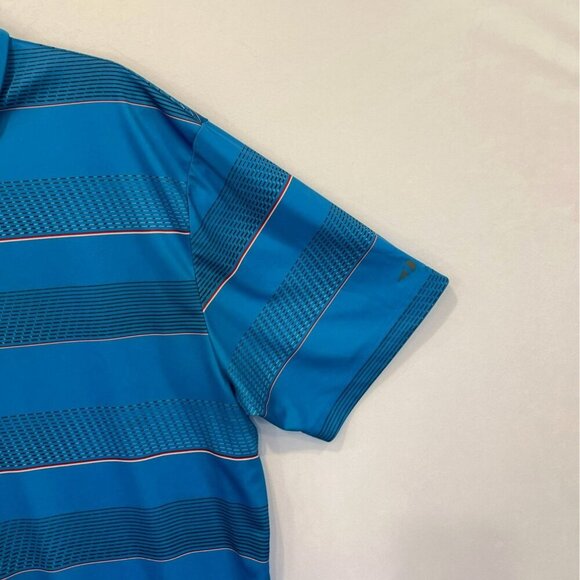 Grand Slam Performance Men's 3-Button Striped Golf Polo Shirt Size XXL in Blue - Picture 3 of 13